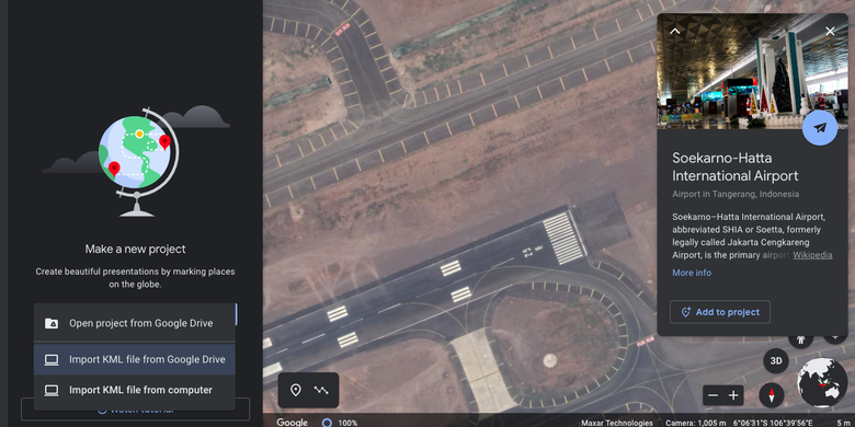Cara mengimport file KML di Google Earth