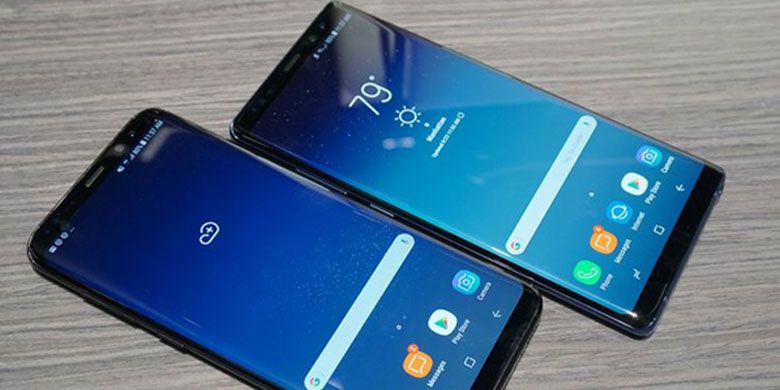 Samsung Galaxy Note8 dengan Infinity Display. (Reska K. Nistanto/KOMPAS.com)