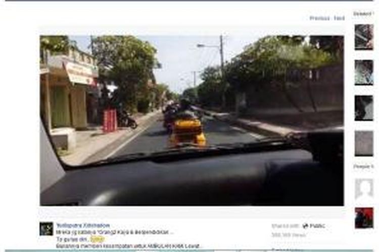 Video amatir mengenai aksi sejumlah pengendara motor gede (moge) di Bali beredar di media sosial.