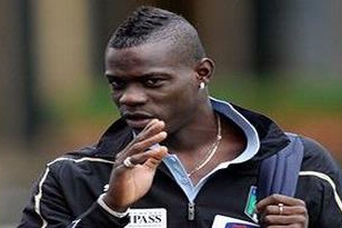 Striker Manchester City, Mario Balotelli.