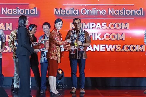 Kompas.com Raih Penghargaan OJK sebagai Media Pemberitaan Terkontributif Literasi Keuangan dan Pelindungan Konsumen