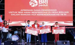 BRI Beri Beasiswa untuk 1.800 Anak Berprestasi di Desa Brilian