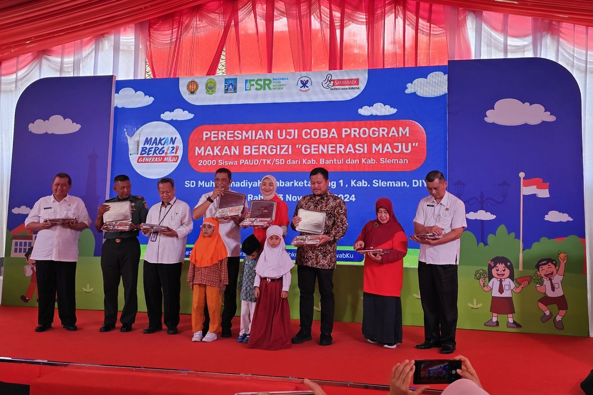 Uji coba program makan bergizi dilaksanakan di Kabupaten Bantul dan Sleman