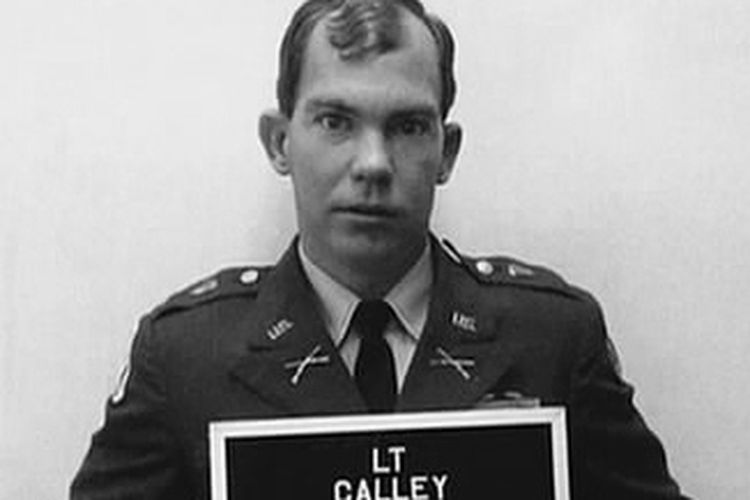 Letnan William Laws Calley Jr dalam foto yang diambil otoritas hukum setelah dia dianggap bertanggung jawab atas pembantaian My Lai di Perang Vietnam.