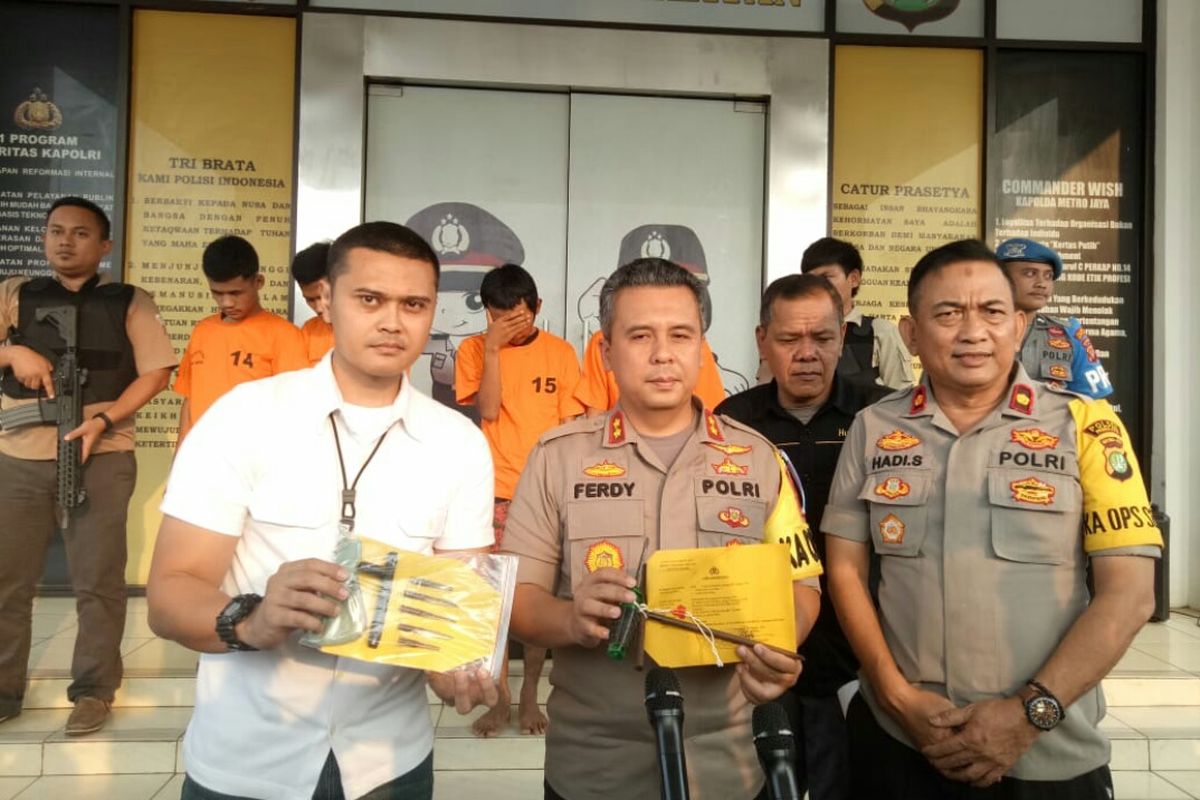 Kepolisian Tangerang Selatan (Tangsel) menangkap RAP, pelaku pencurian motor yang masih berusia 16 tahun di Jalan Benda Barat, Tangsel pada Minggu (25/8/2019).