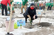 Saat Puan Maharani Saksikan Bekas Tambang di Bangka dari Pesawat: Parah...