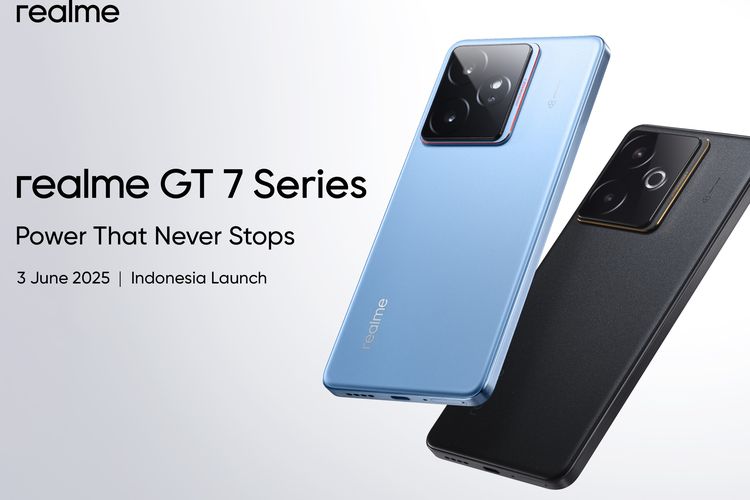 realme GT 7 Series siap hadir di Indonesia mulai 3 Juni 2025. Chipset baru, AI canggih, dan pengisian 120W Ultra Charge jadi andalan. 
