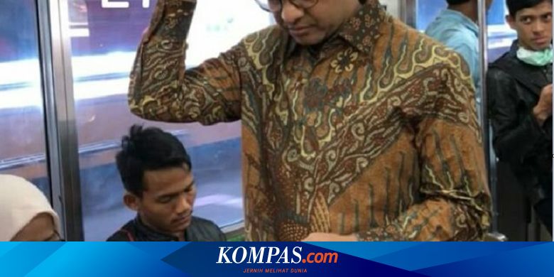 Anies Naik KRL ke Pernikahan Putri Bambang Widjoyanto