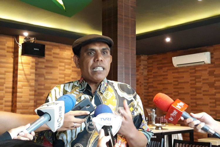 Chalid Muhammad dalam diskusi bertajuk Jelang Debat Kedua di kawasan Menteng, Jakarta Pusat, Sabtu (16/2/2019).
