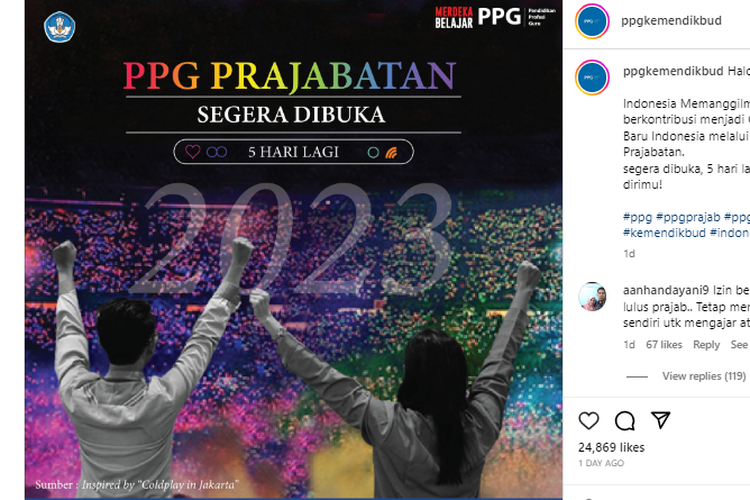 PPG Prajabatan 2023 akan segera dibuka