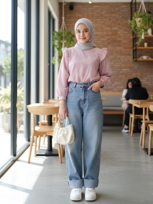 Rekomendasi outfit bukber bernuansa cewek kue.