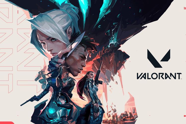 Ilustrasi Valorant, gim FPS berbasis karakter 5vs5 yang dirilis Riot Games pada Juni 2020.