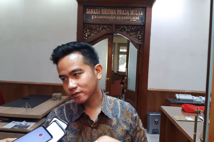 Wali Kota Solo Gibran Rakabuming Raka di Solo, Jawa Tengah, Senin (13/2/2023).