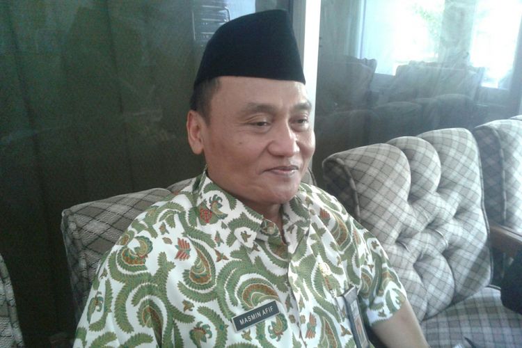 Kepala Kemenag Klaten, Masmin Afif di Klaten, Jawa Tengah, Jumat (23/3/2018).