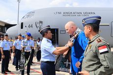 Pesawat Super Hercules C-130J Ke-4 Pesanan RI Tiba di Halim, Disambut Wakasau