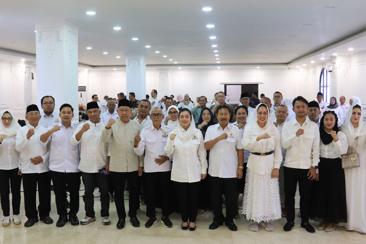 Pelaksanaan Halalbihalal dan Rapimkab Kadin Brebes di King Royal Hotel Brebes, Sabtu (25/4/2026).