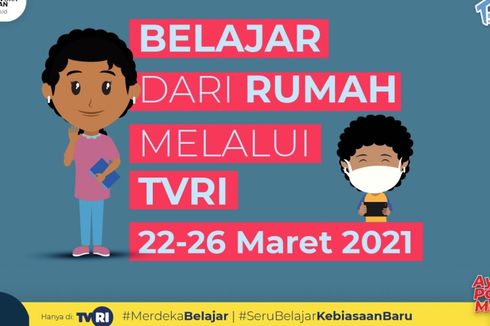 Jadwal TVRI Belajar dari Rumah Hari Ini, Jumat 26 Maret 2021