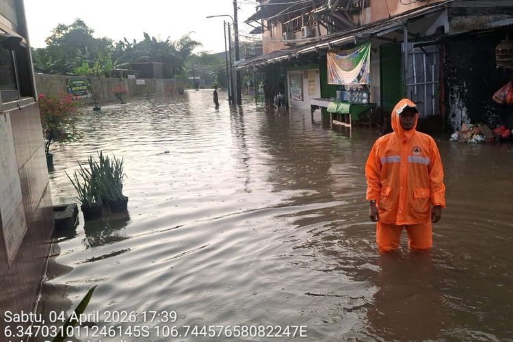 11 Wilayah di Tangsel Terendam Banjir Sabtu Malam, Ratusan Warga Terdampak