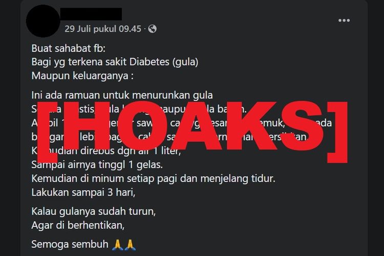 Hoaks, air rebusan genjer sawah untuk turunkan kadar gula darah