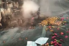 Viral, Video Mobil Pengangkut Buah Terbakar di Medan, Sopir Tewas dengan Luka Bakar 90 Persen