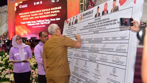 4 Paslon Calon Gubernur Gorontalo Deklarasi Kampanye Damai