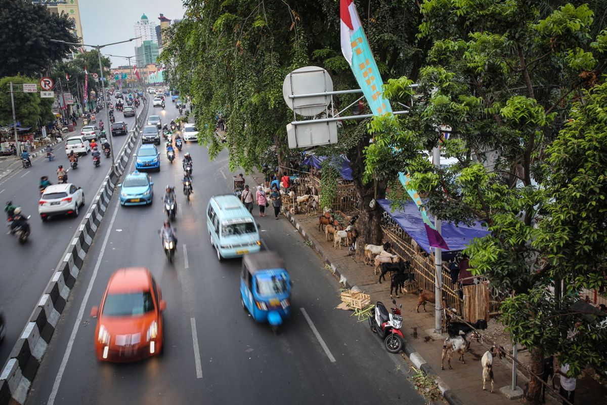 Ilustrasi Jalan KH Mas Mansyur, Tanah Abang, Jakarta Pusat.