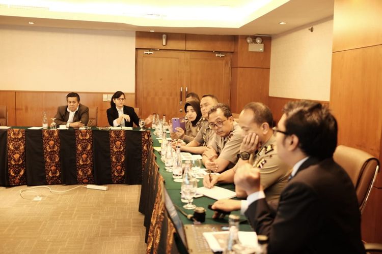 PSSI melakukan rapat bersama AFC, pihak kepolisian, dan APPI terkait skandal pengaturan skor, di Hotel Sultan, Senayan, Jakarta, Selasa (15/1/2019) siang.
