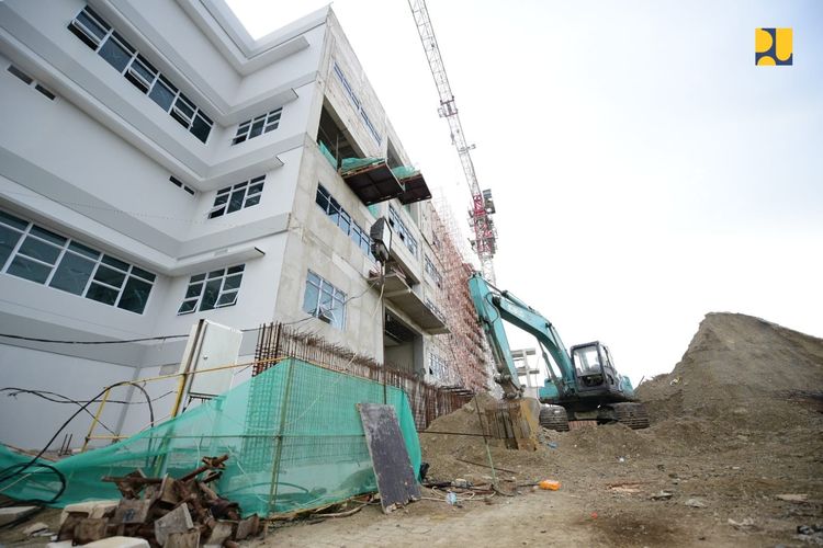 Pembangunan Gedung Anutapura Medical Centre (AMC) Rumah Sakit (RS) Anutapura di Kota Palu, Sulawesi Tengah (Sulteng).