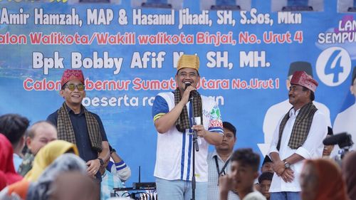 Bobby Nasution Kampanye di Binjai: Jangan Gara-gara Pilkada Kita Kena Api Neraka