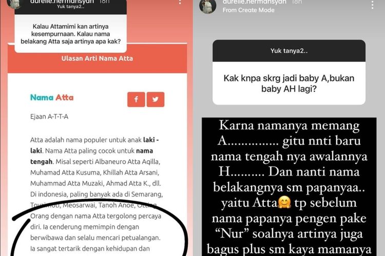 Aurel Hermansyah bocorkan nama calon anak pertamanya.