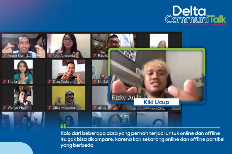 Kiki Ucup dalam event CommuniTalk Delta FM 