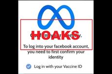 [HOAKS] Login Facebook Harus Pakai Sertifikat Vaksin