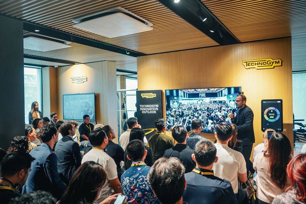 Suasana gelaran Technogym Innovation Outlook Indonesia 2026 di Technogym Jakarta yang mempertemukan para pemimpin industri, pelaku kesehatan, dan media.

