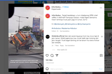 Kecelakaan di Cibubur, Pajero Sport Tertimpa Truk Saat Putar Balik