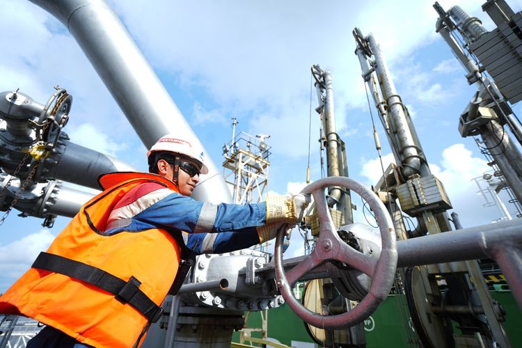 Proses produksi Pertamina Sustainable Aviation Fuel (SAF) di PT Kilang Pertamina Internasional (KPI) Unit Cilacap.