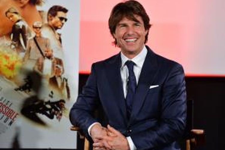 Aktor Tom Cruise hadir pada acara pemutaran perdana film Mission: Impossible - Rogue Nation untuk para penggemar di Kanada, yang diadakan di Cineplex Scotiabank Theatre, Toronto, Kanada, pada 27 Juli 2015 waktu setempat.

George Pimentel/Getty Images for Paramount Pictures International/AFP 