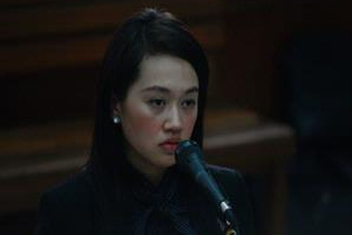Rani Juliani saat bersaksi dalam persidangan di Pengadilan Negeri Jakarta Selatan, Kamis (12/11).