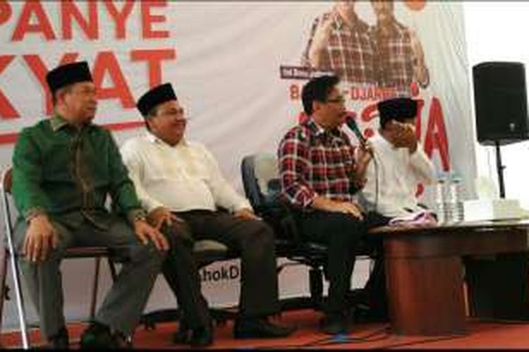 Calon wakil gubernur DKI Jakarta, Djarot Saiful Hidayat, di Rumah Lembang, Menteng, Jakarta Pusat, Kamis (1/12/2016).