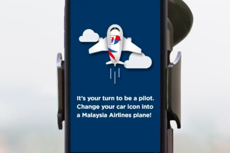 Ikon mobil di aplikasi Waze kini bisa diganti dengan ikon pesawat.