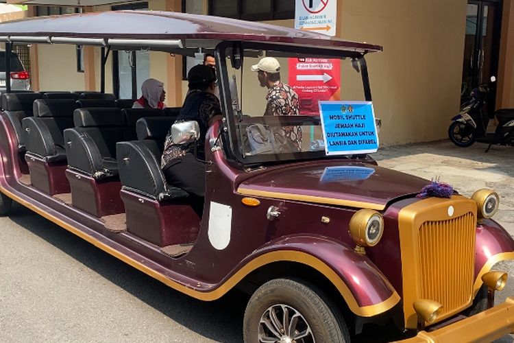 Bantu Jemaah Haji Lansia dan Difabel, Asrama Haji Surabaya Sediakan Mobil Listrik