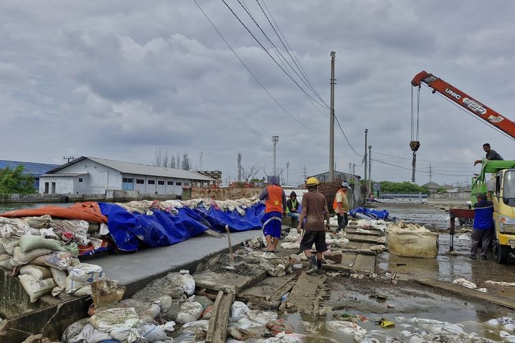 Pelindo Klarifikasi Tak Ada Tanggul Jebol di Pelabuhan Tanjung Emas Semarang: Pagar Batas Laut Runtuh