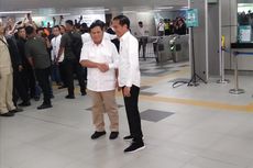 Jokowi dan Prabowo Bersalaman di Stasiun MRT Lebak Bulus, Sorak Sorai Pun Pecah