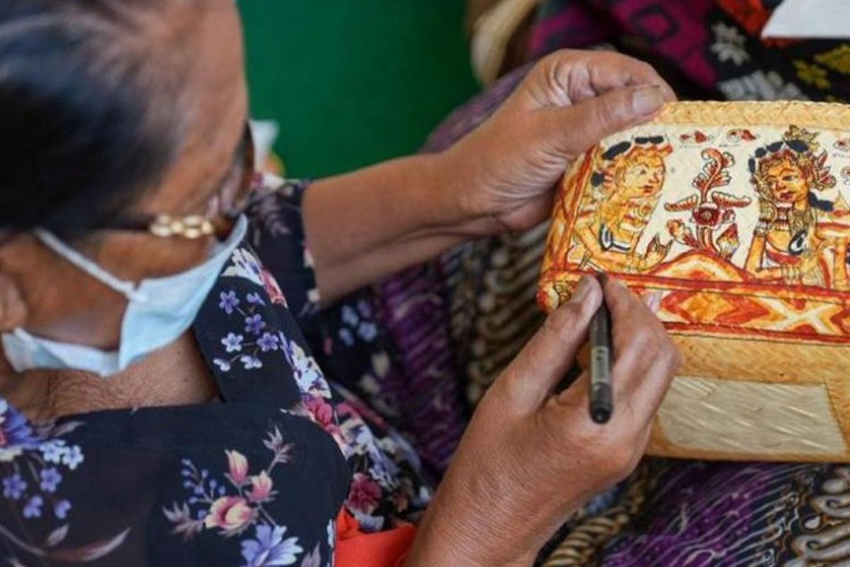 Lukisan Wayang Kamasan asal Klungkung, Bali