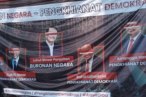 Demo di Malang, Mahasiswa Bawa Spanduk Bergambar 5 Pejabat Buron hingga Pengkhianat Demokrasi 