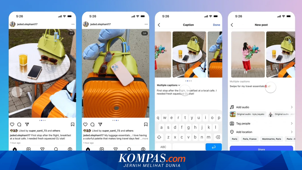 Cara Kasih Caption Berbeda di Tiap Foto Carousel Instagram, Gampang!