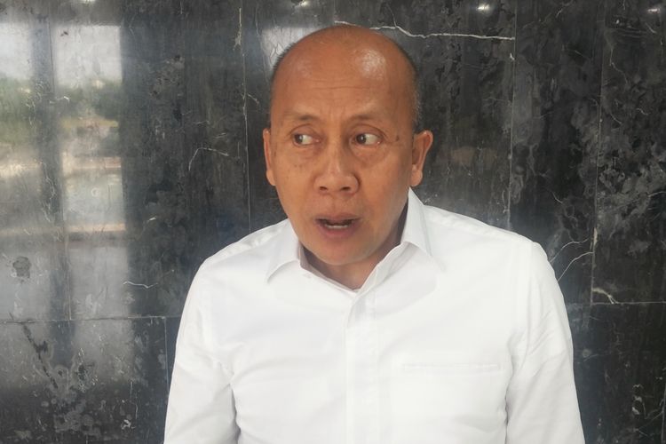 Sekretaris Fraksi Partai Nasdem Saan Mustopa di Kompleks Parlemen, Senayan, Jakarta, Selasa (26/11/2019).