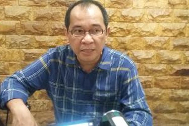 Politisi Partai Nasdem Akbar Faizal usai menengok Agus di Polresta Denpasar.