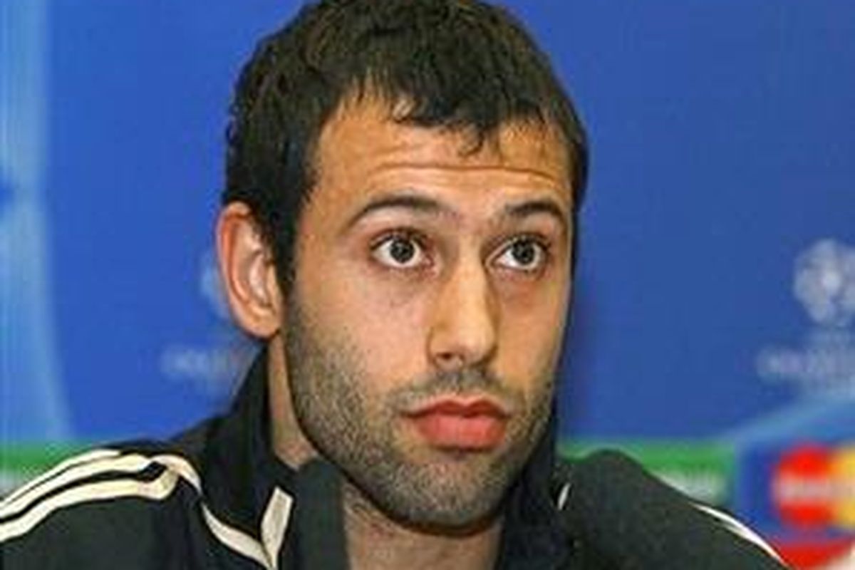 Gelandang Liverpool asal Argentina, Javier Mascherano.
