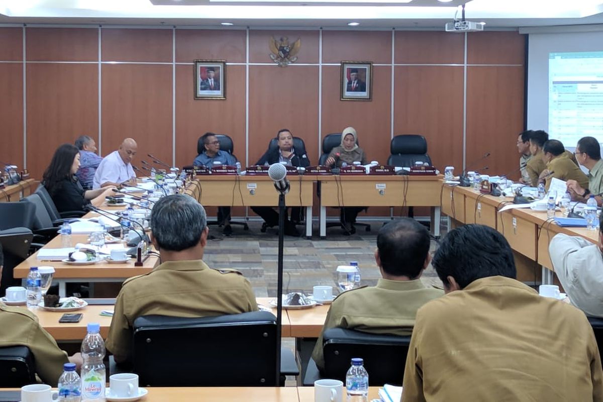 Suasana Ruang Rapat Komisi D DPRD DKI Jakarta, Selasa (5/11/2019)