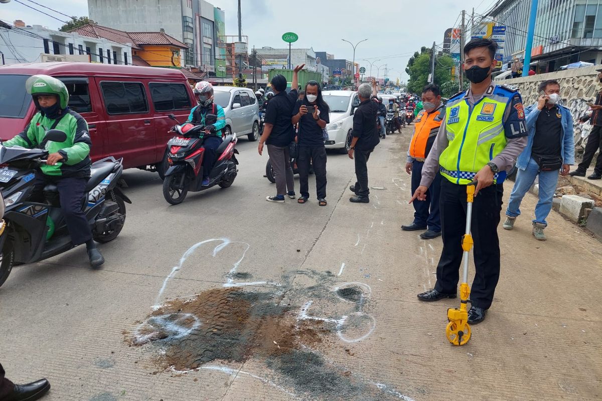 Kecelakaan Maut di Tangsel, Kamis (13/1/2022).